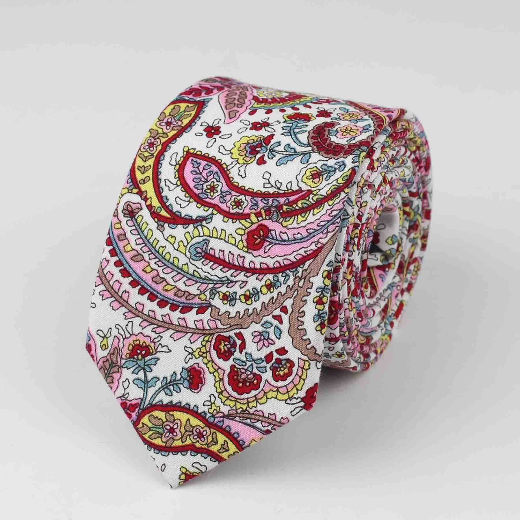 Tie Classic Men's Plaid Necktie Casual Sweet Flower Paisley Suit Bowknots Ties Male Cotton Skinny Slim Ties Colourful Cravat