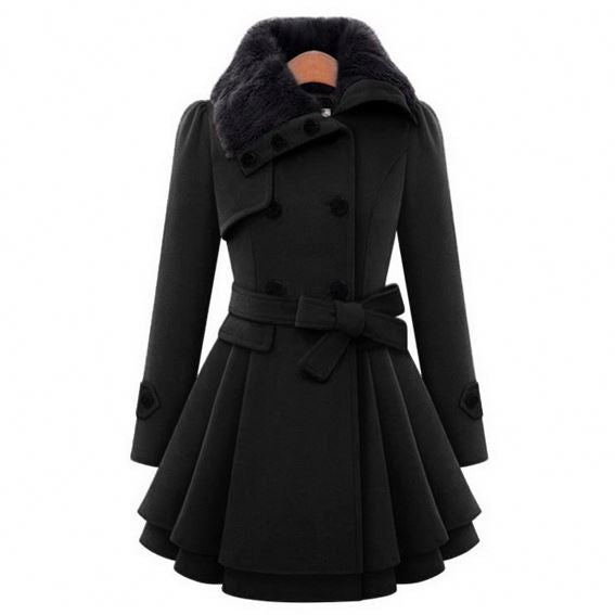 YiXin Women Jackets and Coats Hooded Elegant Long Plus Size Fur Coat Women Winter Coats for Ladies Women