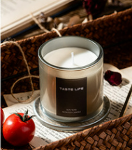Jar Glass Candle Golden Bell  Tropical Style Candles Luxury Smokeless Custom Gift Scented  Candle Private Label