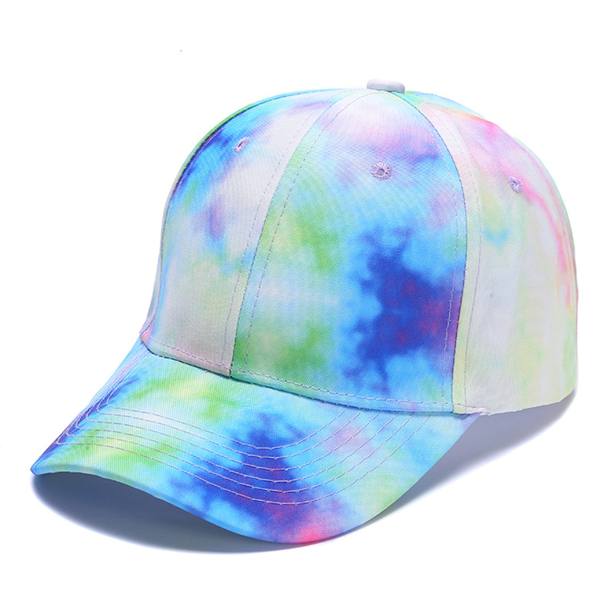 Mens Womens Strapback Hat Multicolor Colorful Rainbow Adjustable Baseball Hats Trucker Hats