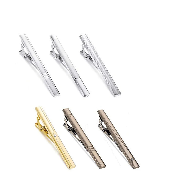 Tie Clips for Men Tie Bar Clip Set for Regular Ties Necktie Wedding Business Clips
