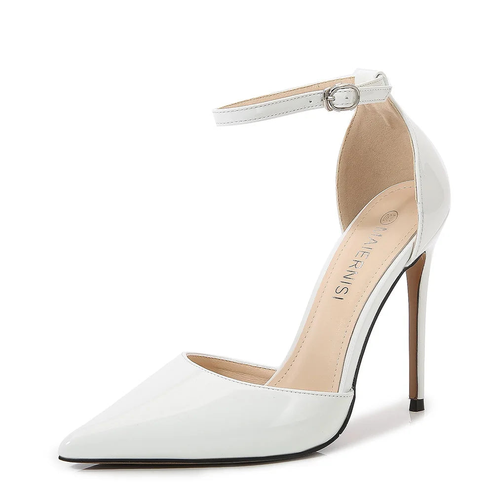 Sh11034a Ladies Shoes High Heels Pointed Toe Women Thin Heel Shoes