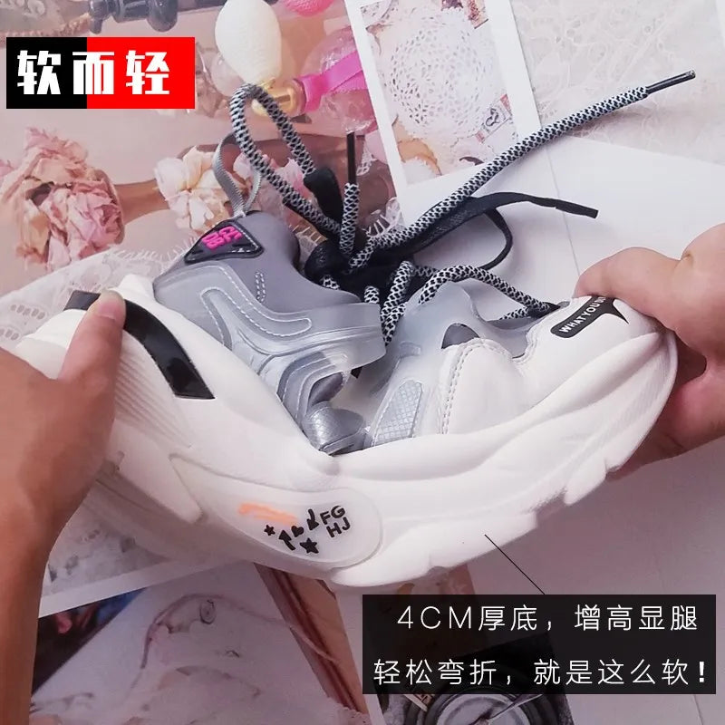 NEW Women Shoes Chunky Sneakers Women Vulcanize Shoes Femme Platform Sneakers Trainers Casual Shoes Woman Brand Sneakers