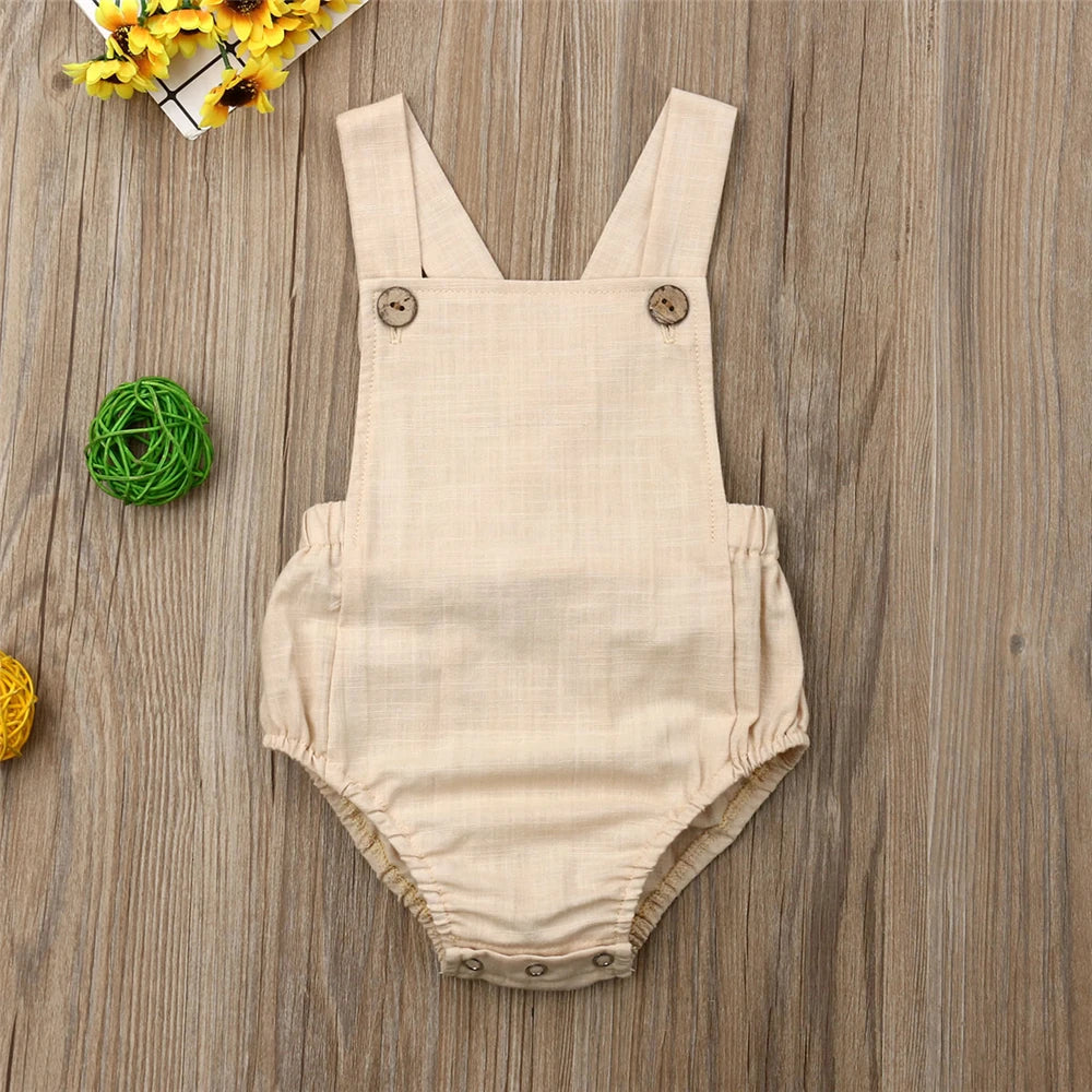 Wholesale Baby Romper Newborn Baby Girl Boy Summer Clothes Casual Baby Sleeveless Jumpsuits Toddler Playsuit One Piece