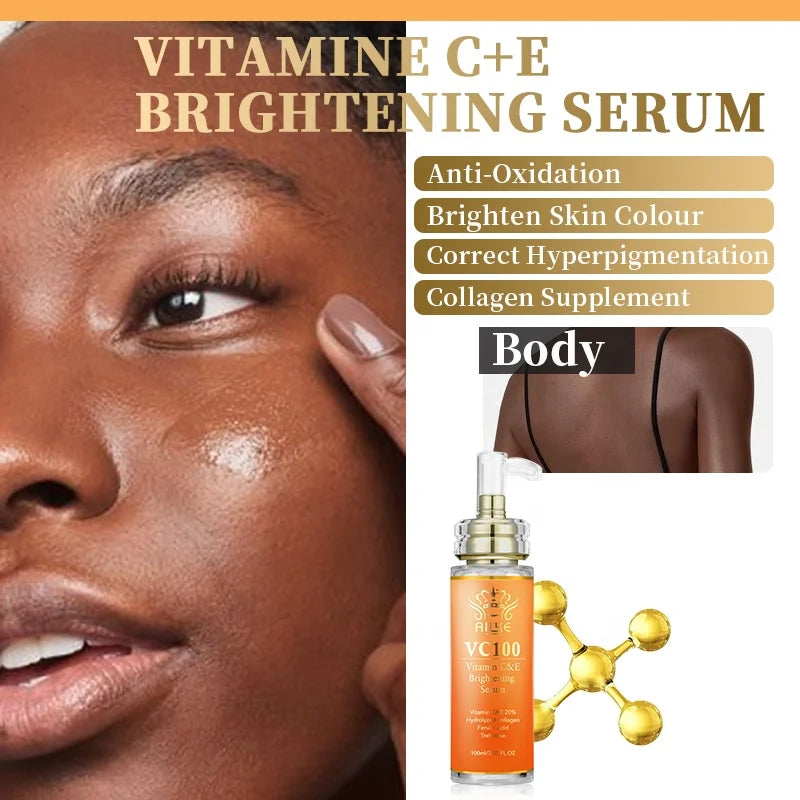 Privated Label Whitening Lightening Face Cream Body Lotion Serum Soap Face Care Vitamin C Skin Care Set for Face