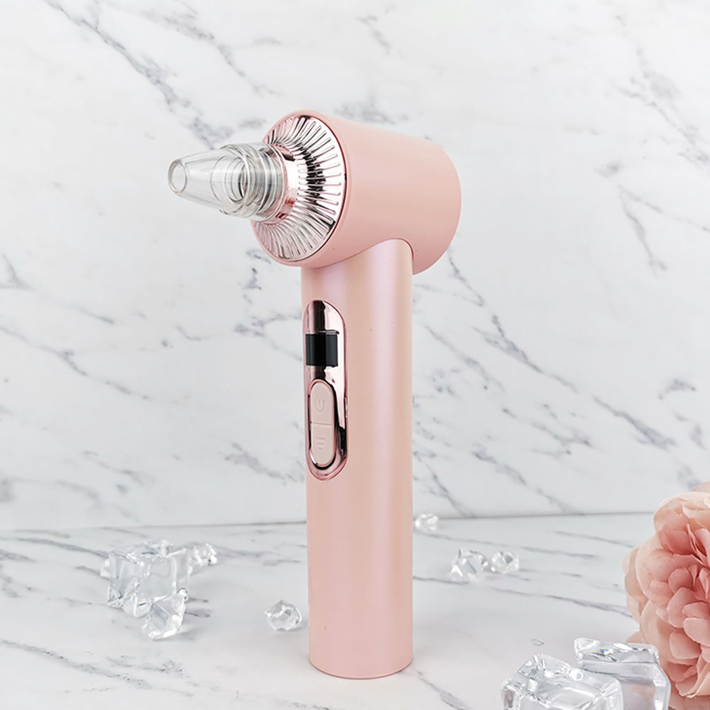 Rechargeable Personal Skin Care 3 LED Light Therapy Hot Cold Compress 6 Suction Heads Vacuum Blackhead Remover
