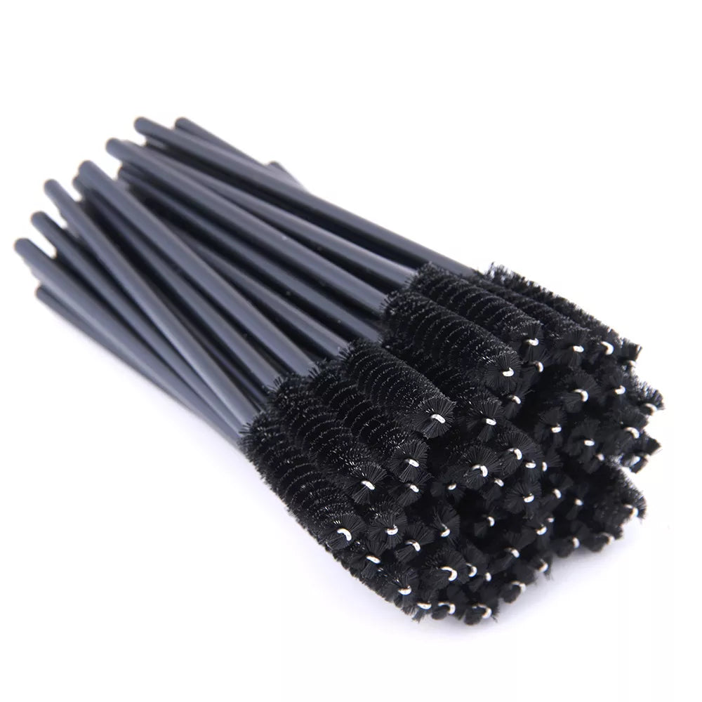SHIDISAHNGPIN New Disposable 5/50Pcs Crystal Eyelash Makeup Brush Diamond Handle Mascara Wands Eyelash Extension Makeup Tool - My Store