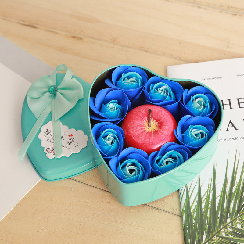 Fruit Small Gift Simulation Red Apple Candle Fruit Activity Christmas Gift Small Candle Other Candles With Box