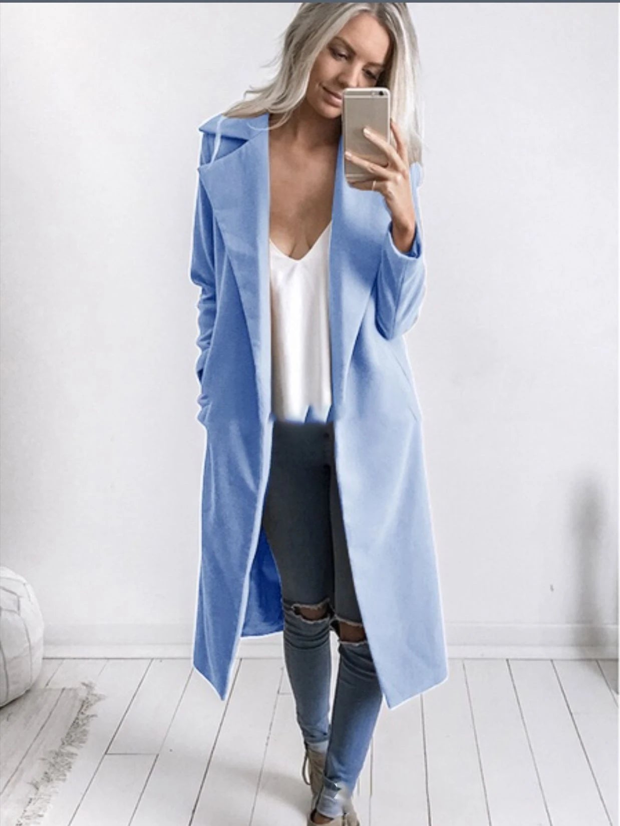 YQY002 New Styles Autumn Fashion Leisure Ladies Long Coats for Women Woolen Coat