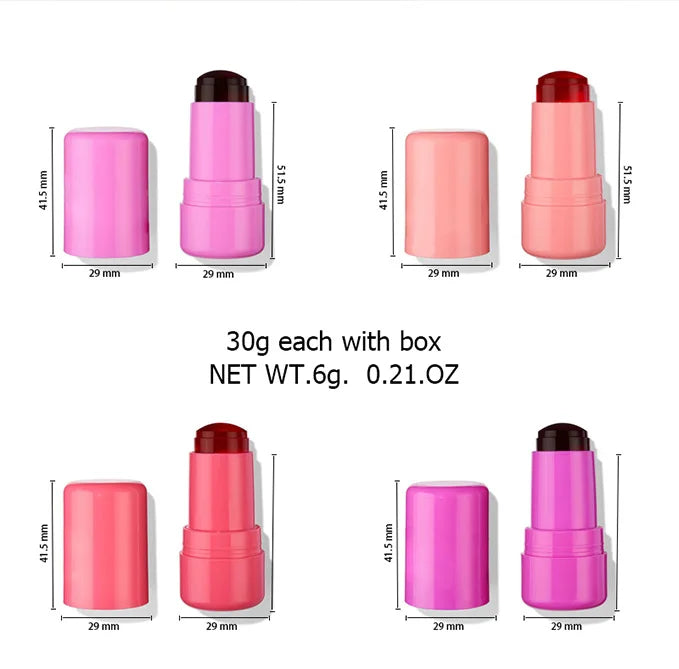 Custom Vegan Jelly Tint Blush Free Sheer Lip Cheek Stain Long Lasting Lip Blush Jelly Tint Face Make Up Jelly Blush Pink - My Store