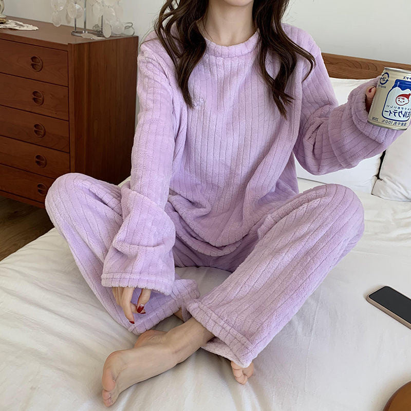 New Design Homefit Textile Wholesale Pajama Flannel for Women Girls Pajamas