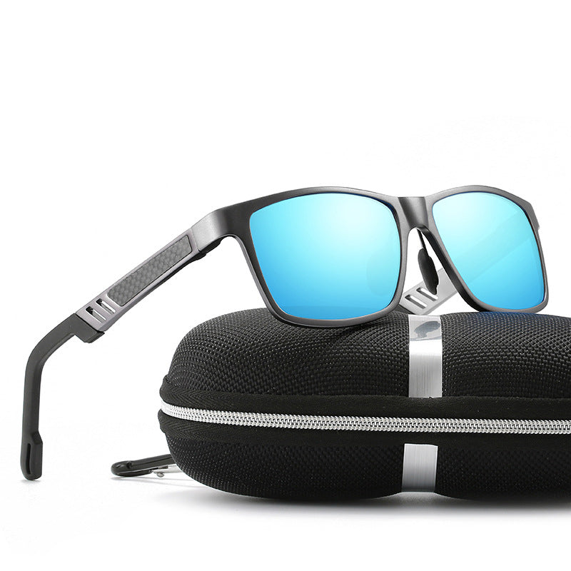 Men Aluminum Magnesium Top Quality Sunglasses Carbon Fiber Sun Glasses Luxury Polarized Sunglass, Sunglasses Sunray/