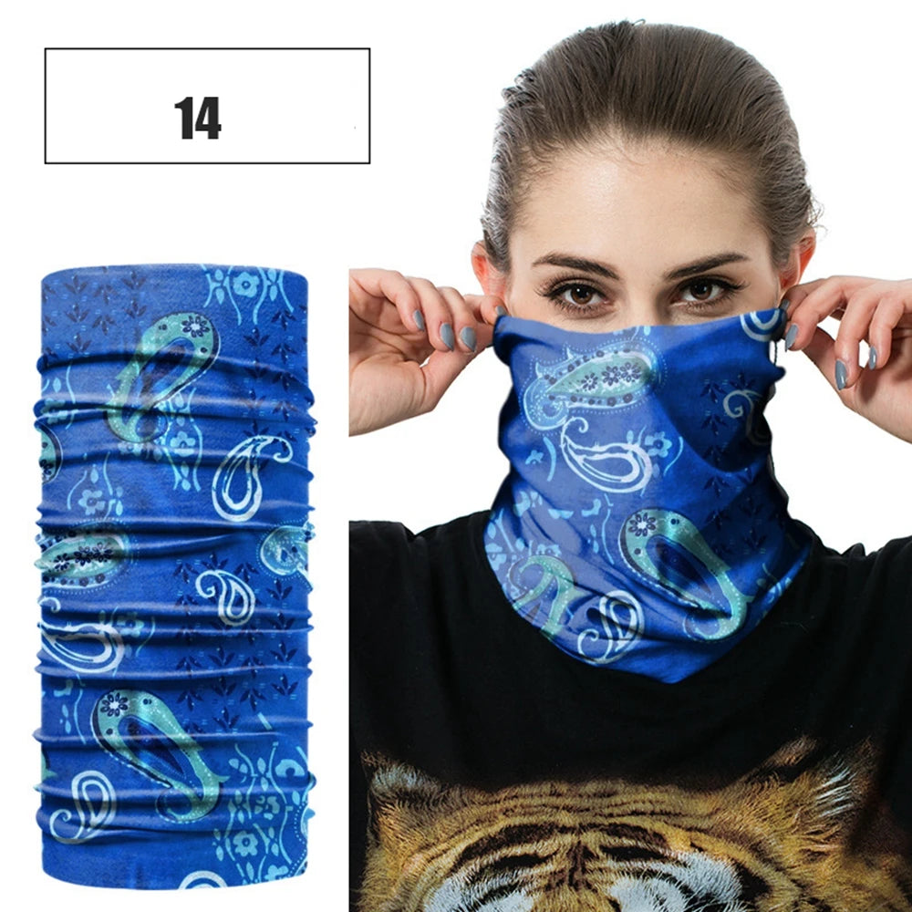 Windproof Head Scarves Neck Warmer Cycling Camping Hiking Men Women Fashion Magic Scarves Turban Outdoor Headband Bandanas