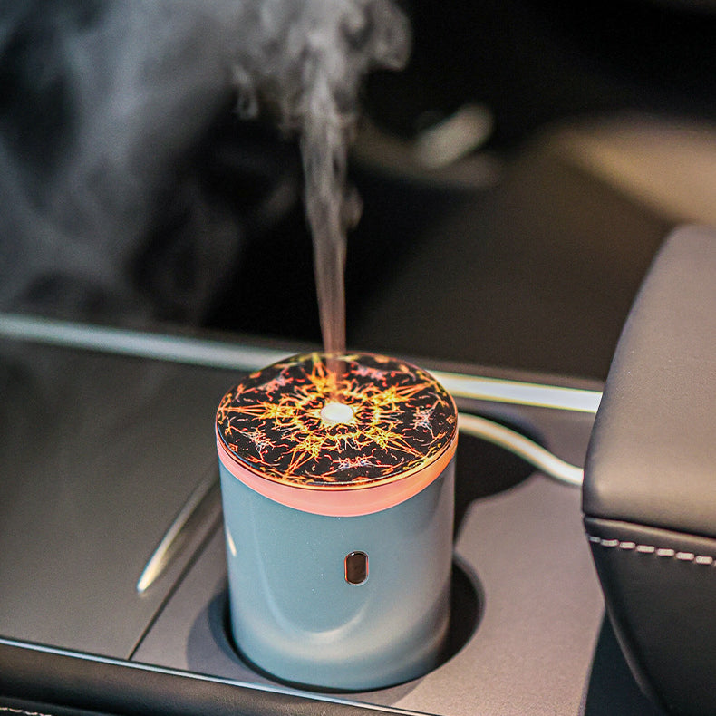 U18 Aromatherapy Machine 5V Car Essential Oil Diffuser Personal Lamp Flame Air Humidifier