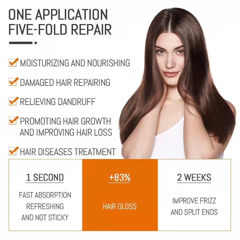 Private Label Coconut Almond Hair Care Protection Oil Best  Leave-In Hair Treatment Oil for Dry Hair