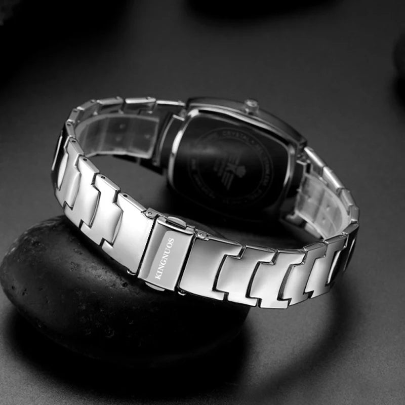Couple Watches for Lovers Quartz Wristwatch Man Fashion Business Men Watch for Women Watches Tungsten Steel Ladies Watch Xfcs