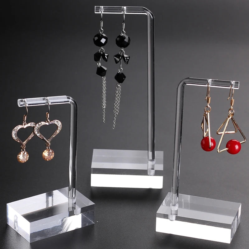 Clear Acrylic Hanging Earring Display Stand Jewelry Showing Case Earring Organizer Earring Holder  Jewellery Stands