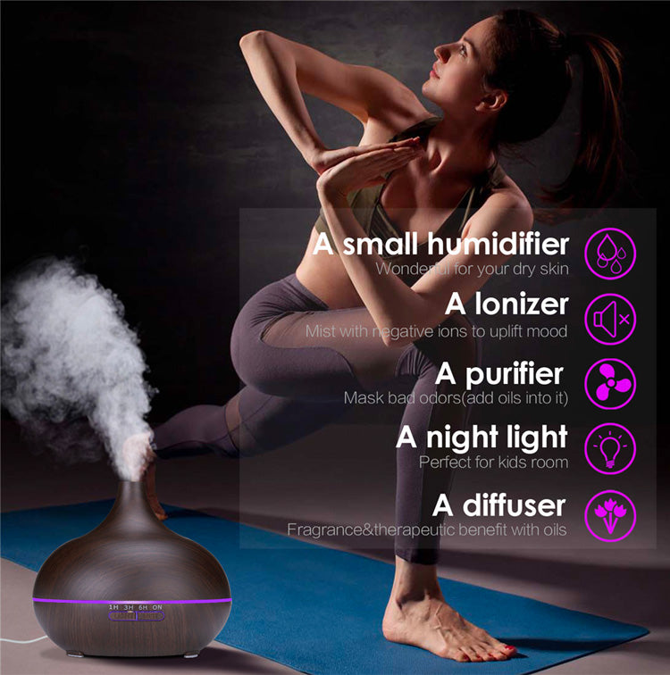 Home Office Air Humidifier Ultrasonic Aromatherapy Deffuser Machine Senta Essential Oil Electric Aroma Diffuser