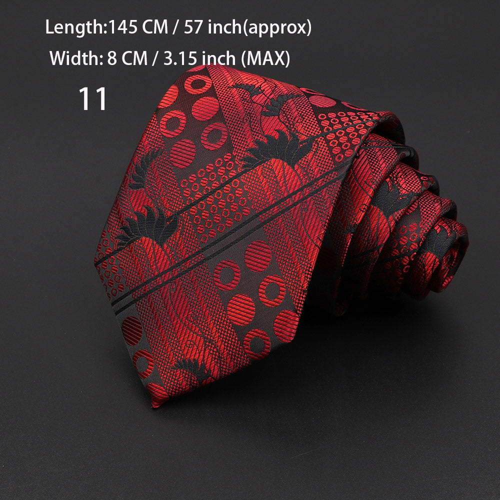 Fashion Neckties Classic Men's Stripe Necktie Royal Blue Wedding Ties Jacquard Woven Silk Men Solid Tie Polka Dots Neck Ties