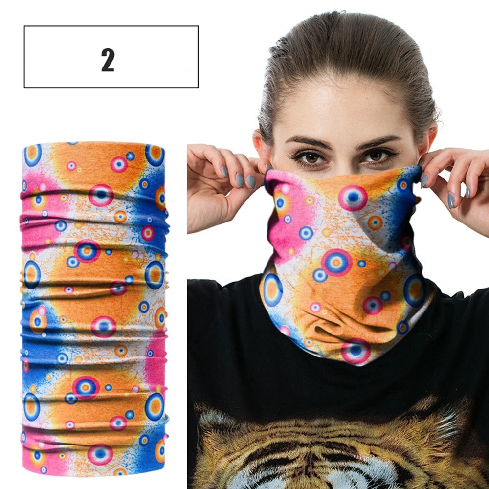 Windproof Head Scarves Neck Warmer Cycling Camping Hiking Men Women Fashion Magic Scarves Turban Outdoor Headband Bandanas