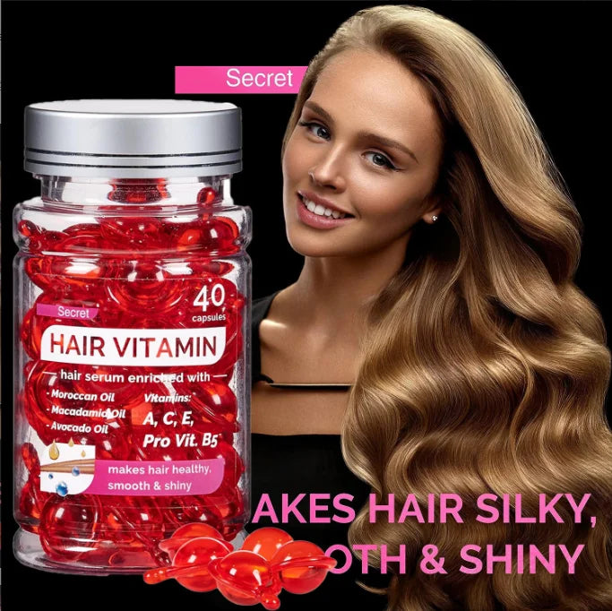 Hair Growth Oil Keratin Treatment Serum Vitamin a C E Moisturizing Hair Care Serum Repair Hair Capsule Serum
