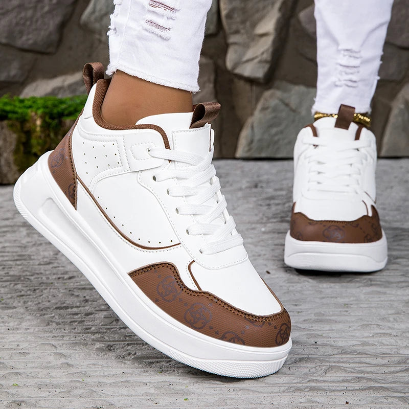 New Trendy Summer Spring Men's Shoes All-Match Women's Breathable Leather Sneaker Casual Sneakers Soft Bottom Stylish Shoes