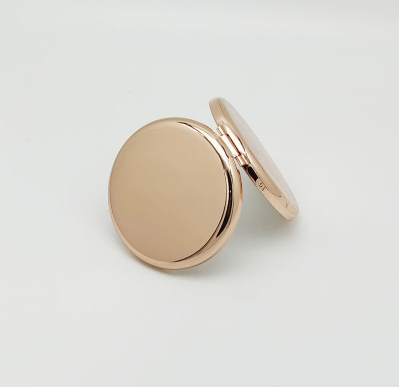 Wholesale 70mm Sublimation Blank Compact Pocket Mirrors Cosmetic Make Up Small Hand Round Mirror