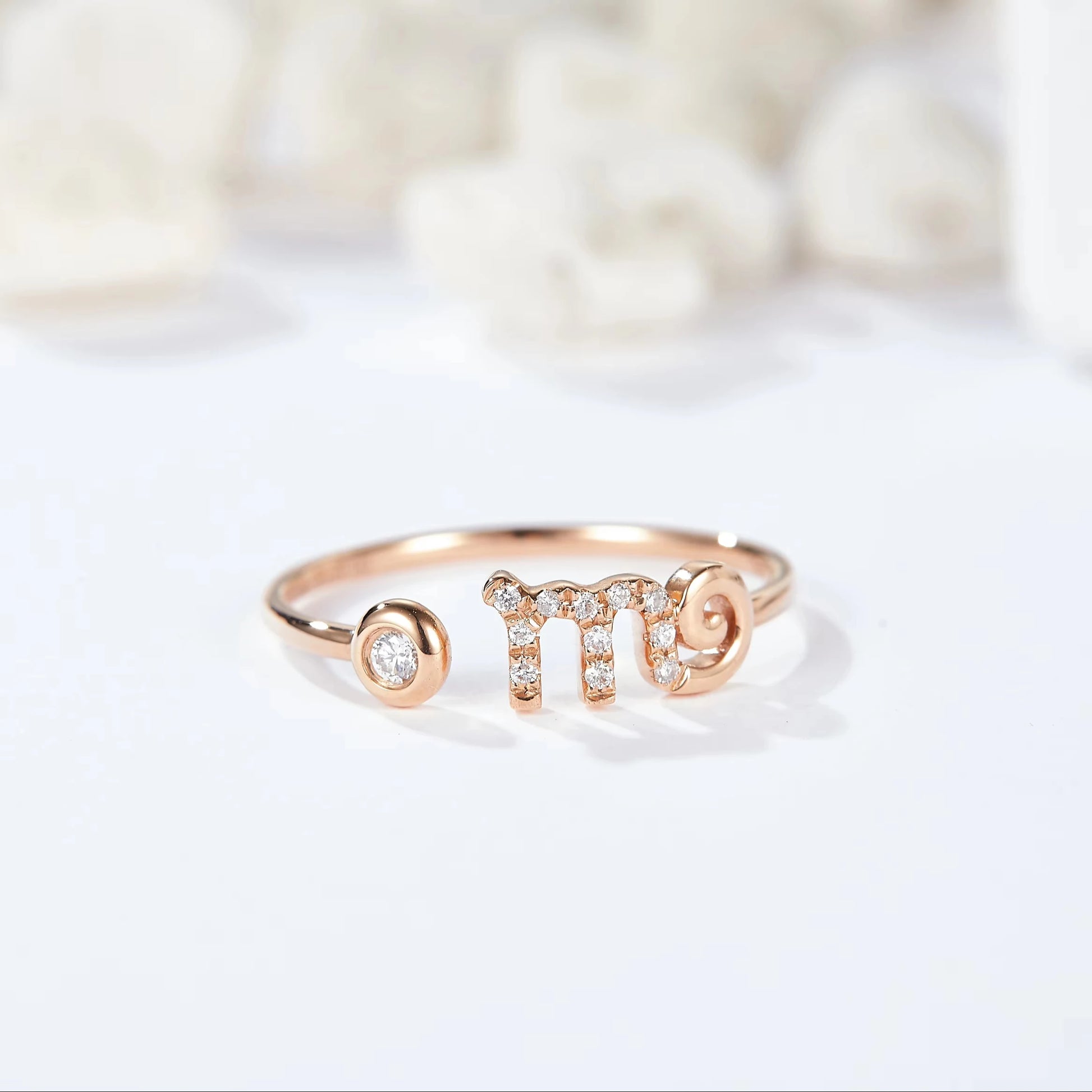 SGARIT Custom Jewelry 18K Rose Gold Jewelry Set CVD Lab Diamond Engagement Ring and Bangle Jewellery