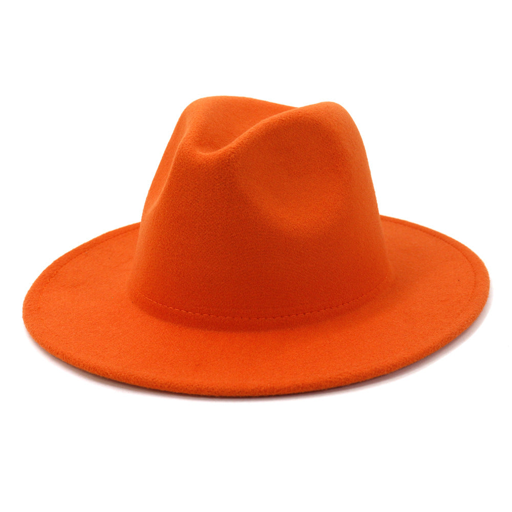 High Quality Children Jazz Fedora Hat Solid Fedora Hats for Kids