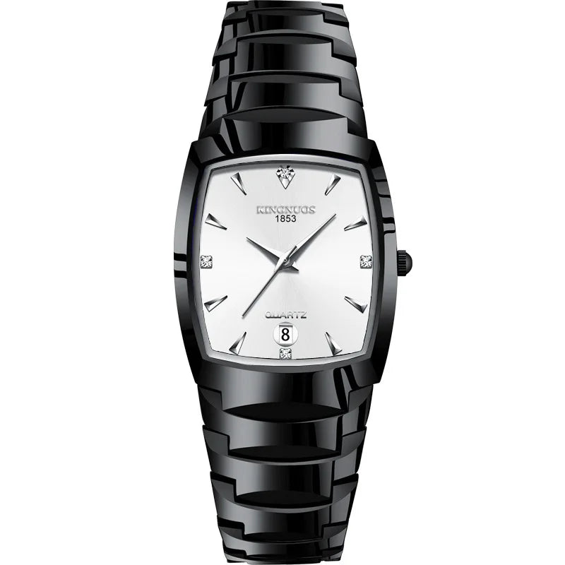 Couple Watches for Lovers Quartz Wristwatch Man Fashion Business Men Watch for Women Watches Tungsten Steel Ladies Watch Xfcs
