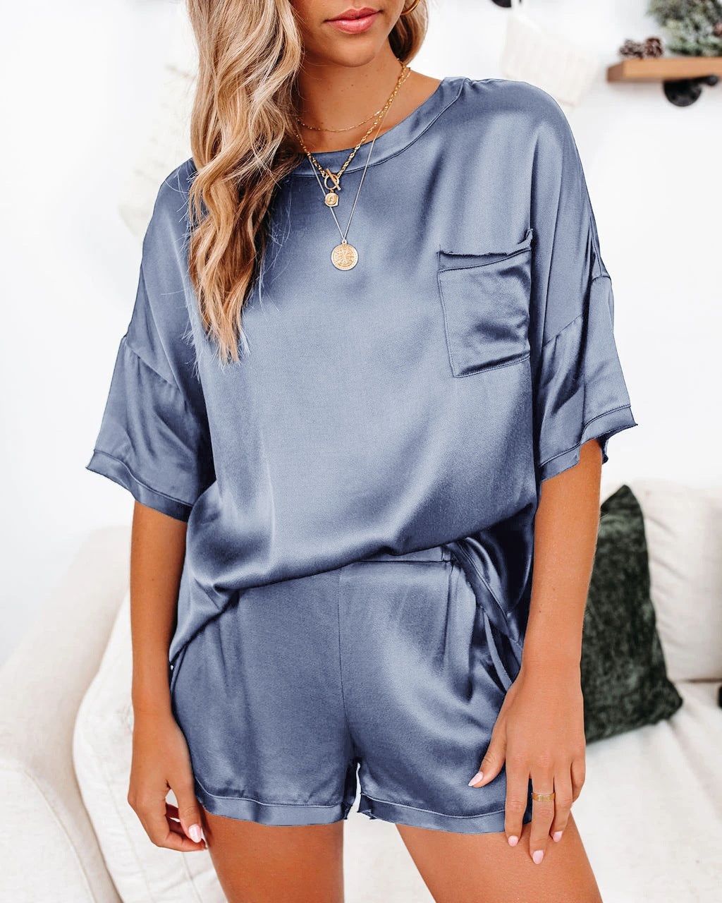 Fashion Robe Onesie Sillk Pyjamas Women Satin Sleepwear Pajama Sets Sleepwear Women Silk Pajamas