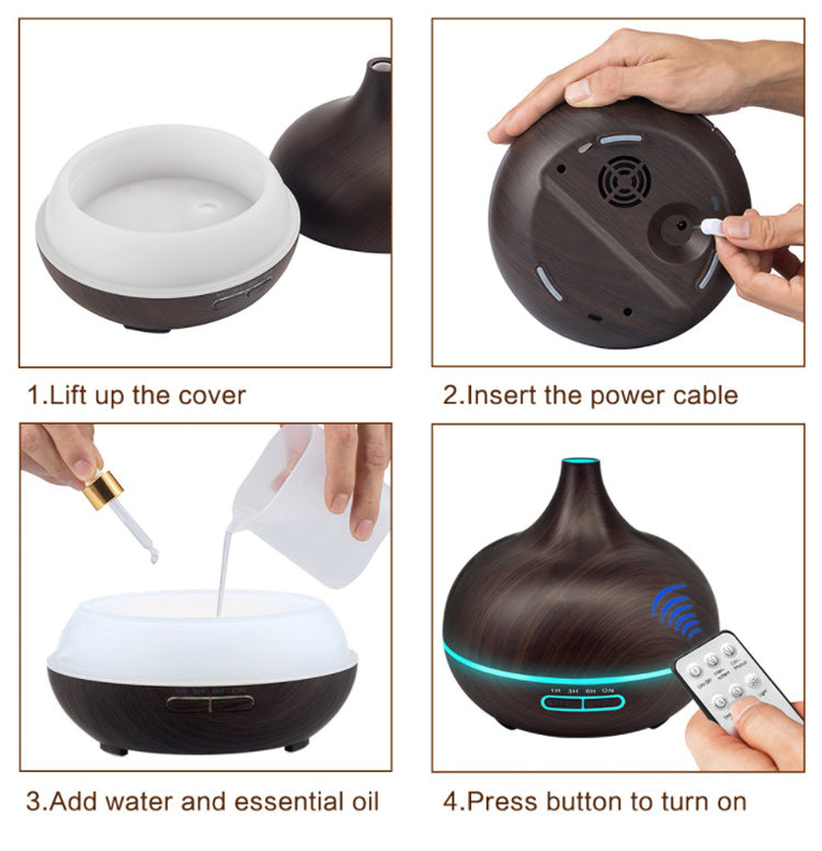 Home Office Air Humidifier Ultrasonic Aromatherapy Deffuser Machine Senta Essential Oil Electric Aroma Diffuser