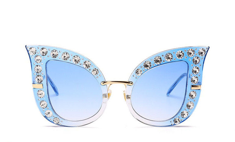 Designer Cat Eye Full Diamond Sunglasses Ladies Sunglasses