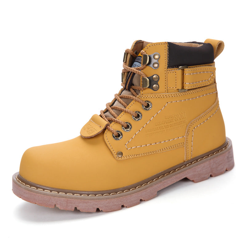 2023 Hot Selling Men's Women's Martin Boots High-Top Waterproof Hiking Shoes Thermal Winter Snow Boots Wear-Resistant Work Boot