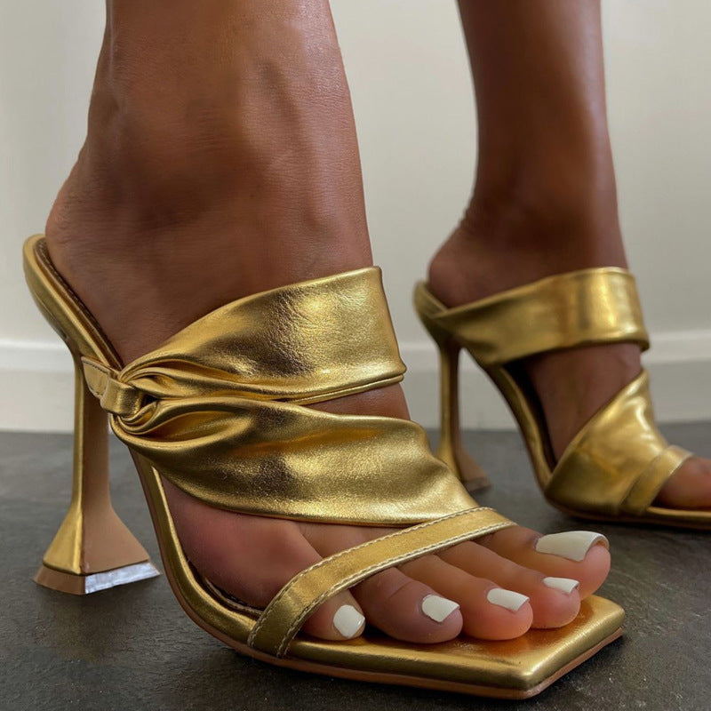 Summer Sexy Lady High Heel Shoes  PU Stiletto Heels Sandals Women's High Heel Shoes