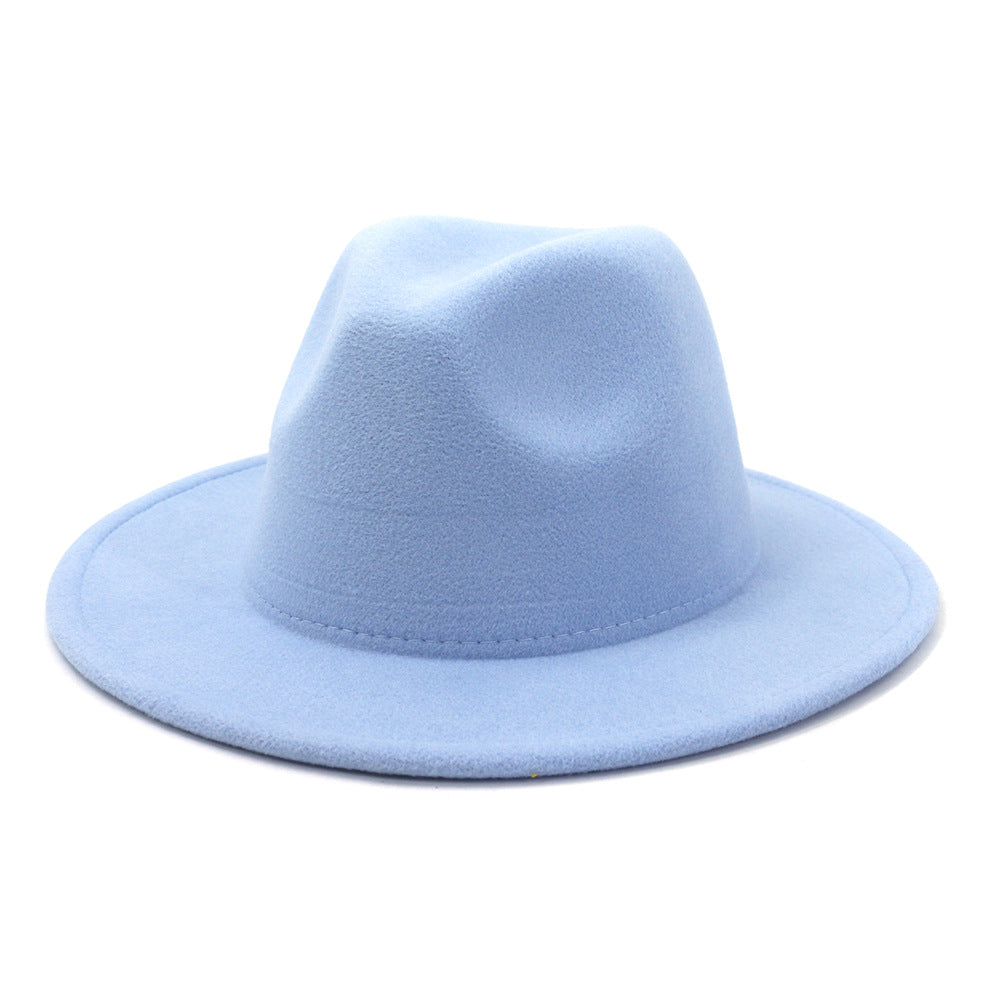 High Quality Children Jazz Fedora Hat Solid Fedora Hats for Kids