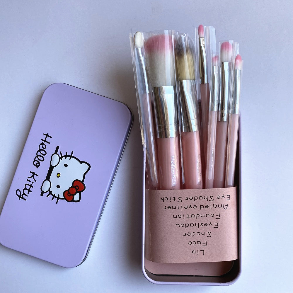 12pcs Makeup Brush Set Face Makeup Eyeshadow Eyeliner Lip Brush Set Tool With Metal Box Makeup Brushes - My Store