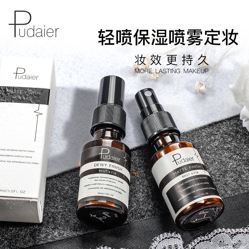 Pudaier Moisturizing Matte Finish Makeup Setting Spray Makeup Fixer Beauty Face - My Store