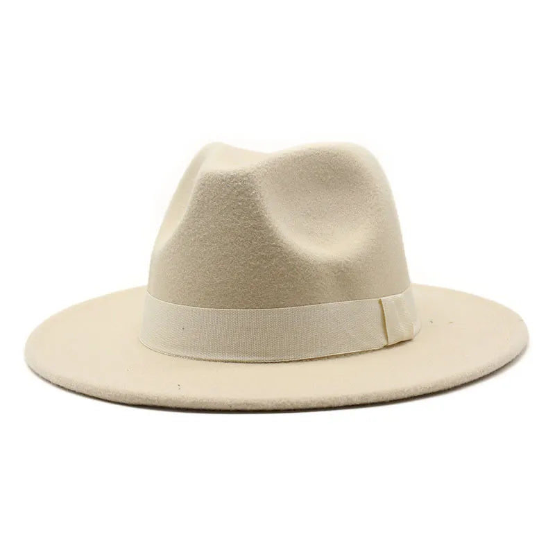 Ribbon Fedora Hat New Felt Hat Jazz Hat Fashion European and American Hats Men and Women General Hats шапка женская
