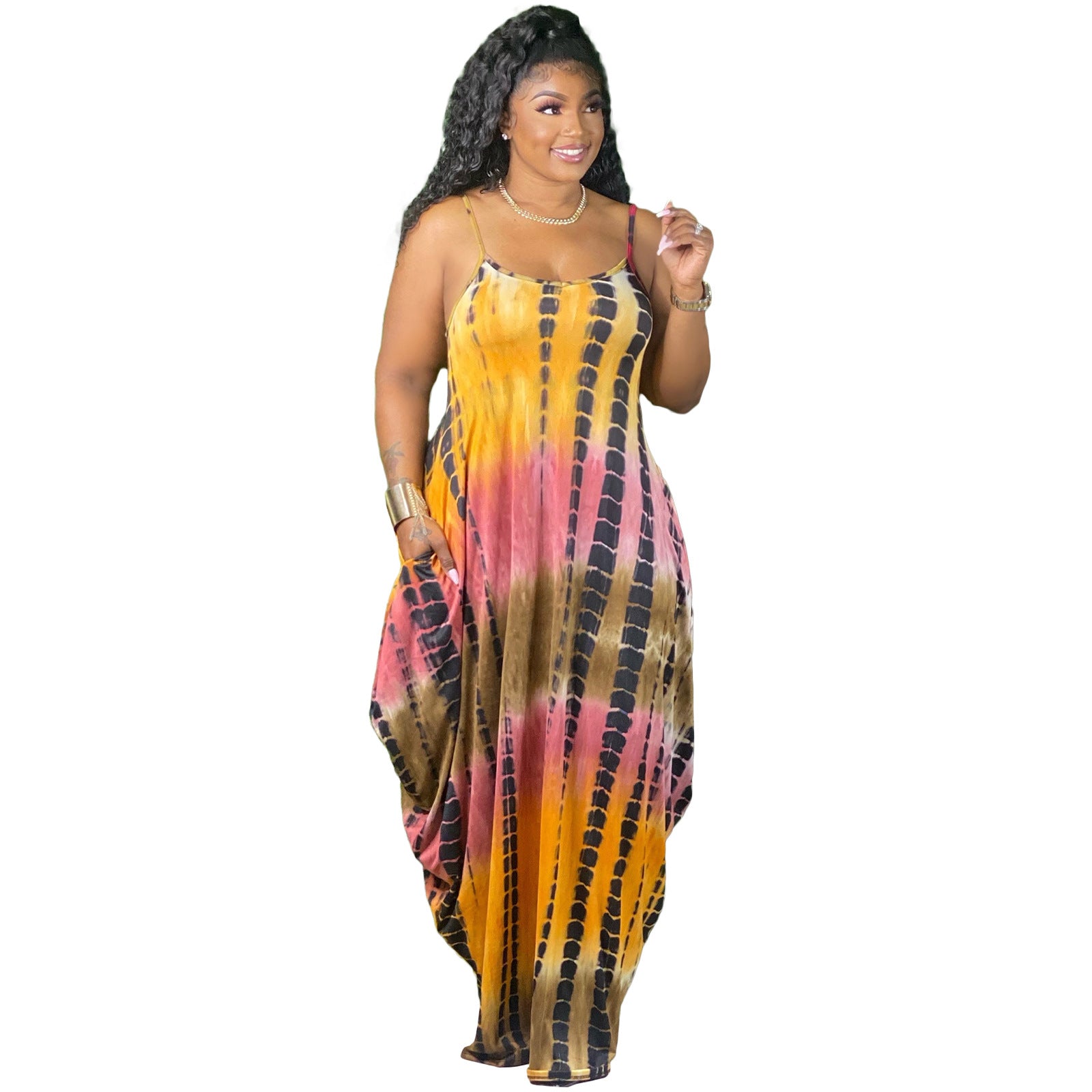 YP Wholesale Casual Dresses Printed Skirt Plus Size Dress Women Dresses Ladies