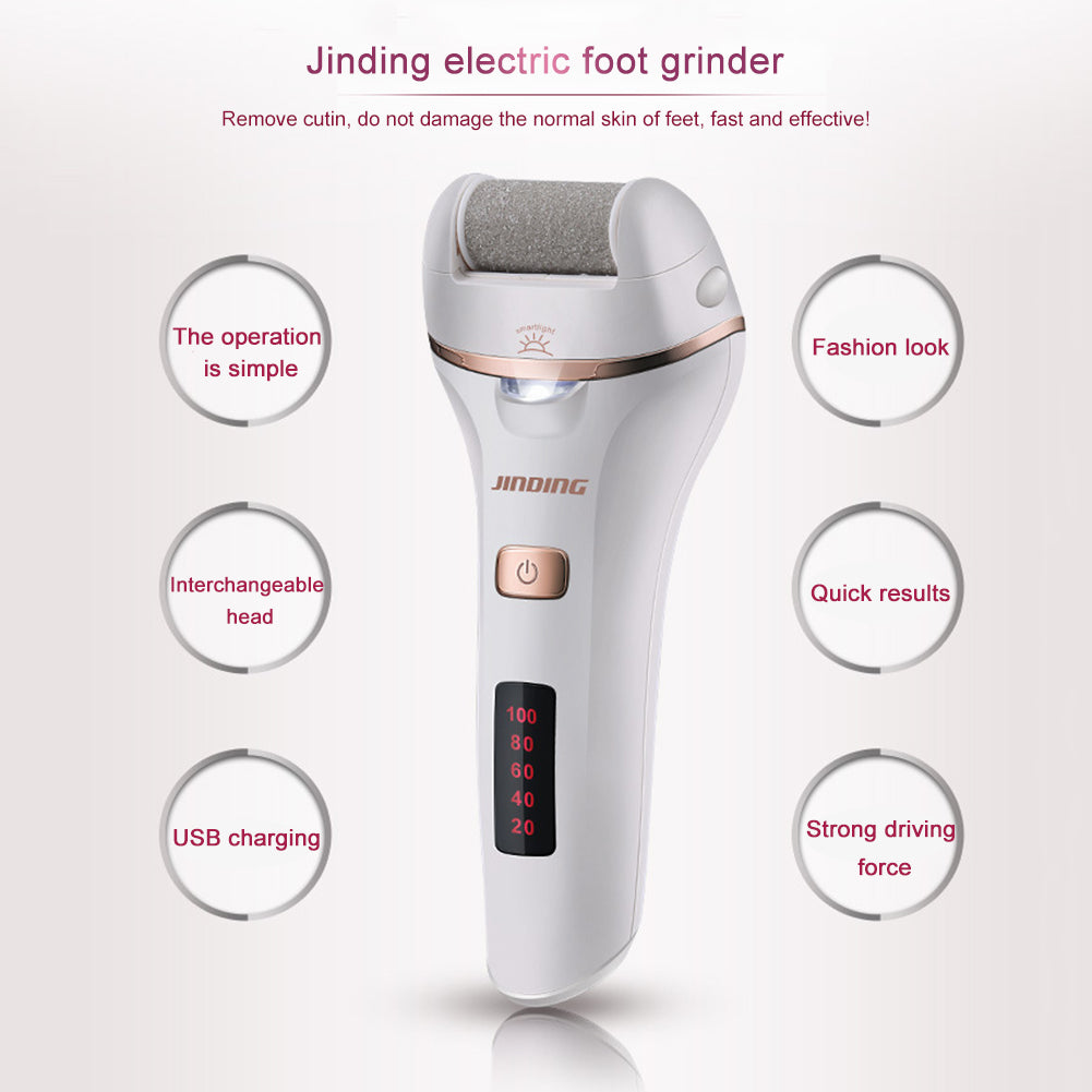 Electric Foot File Grinder Pedicure Tools Dead Skin Callus Remover Waterproof Foot Care Tools  Cleaning Foot Pedicure Tools