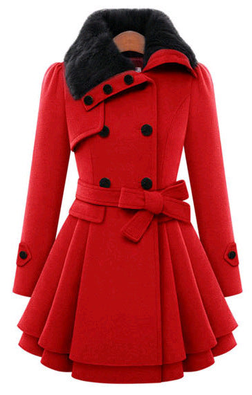 YiXin Women Jackets and Coats Hooded Elegant Long Plus Size Fur Coat Women Winter Coats for Ladies Women