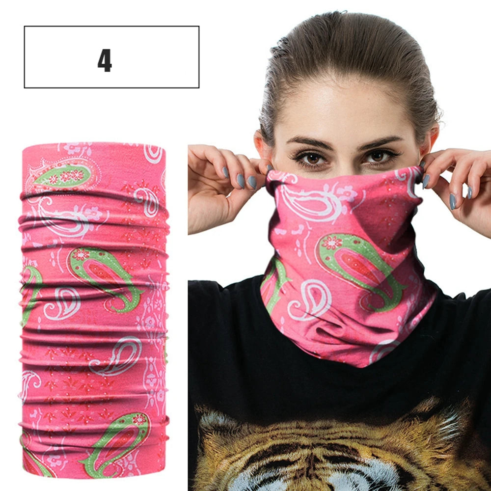 Windproof Head Scarves Neck Warmer Cycling Camping Hiking Men Women Fashion Magic Scarves Turban Outdoor Headband Bandanas