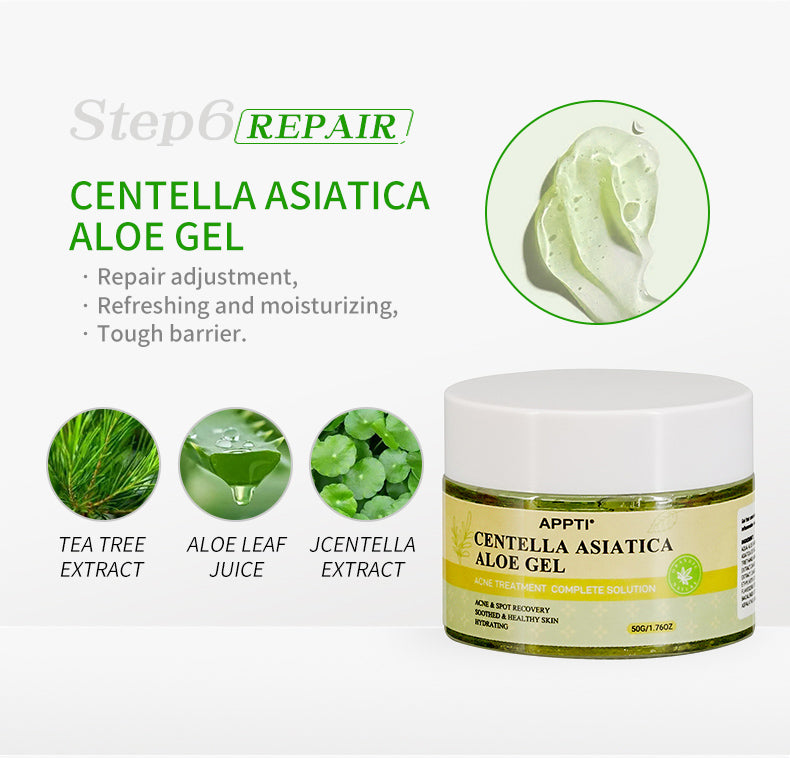 Green Tea Plant Extract Matcha Beauty Skin Care Set Personal Skin Care Kit Set Suit for Anti Acne