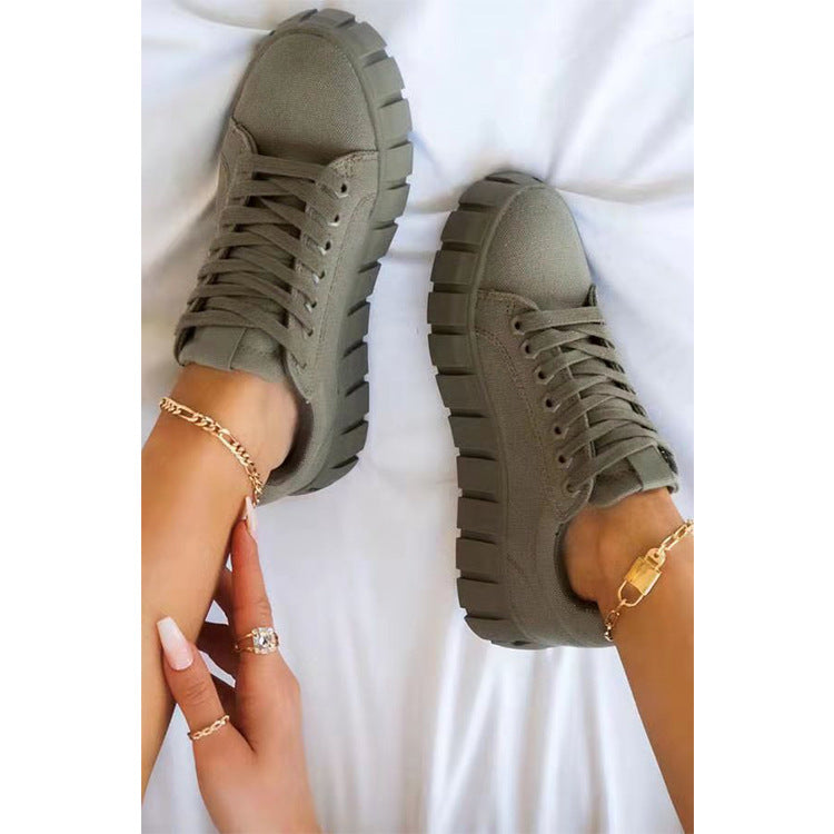 Women Sneakers Walking Style Shoes Casual Footwear Sneakers Fashionable Platform Sole Multiple Color Ladys Sneaker Female Girls
