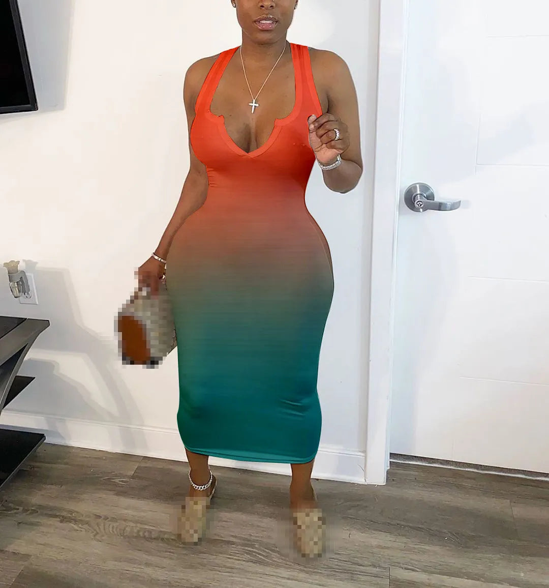 Dress Women Dresses Sexy Long Dress Summer Clothes for Women Dresses V-Neck Sexy Wholesale Dropshipping