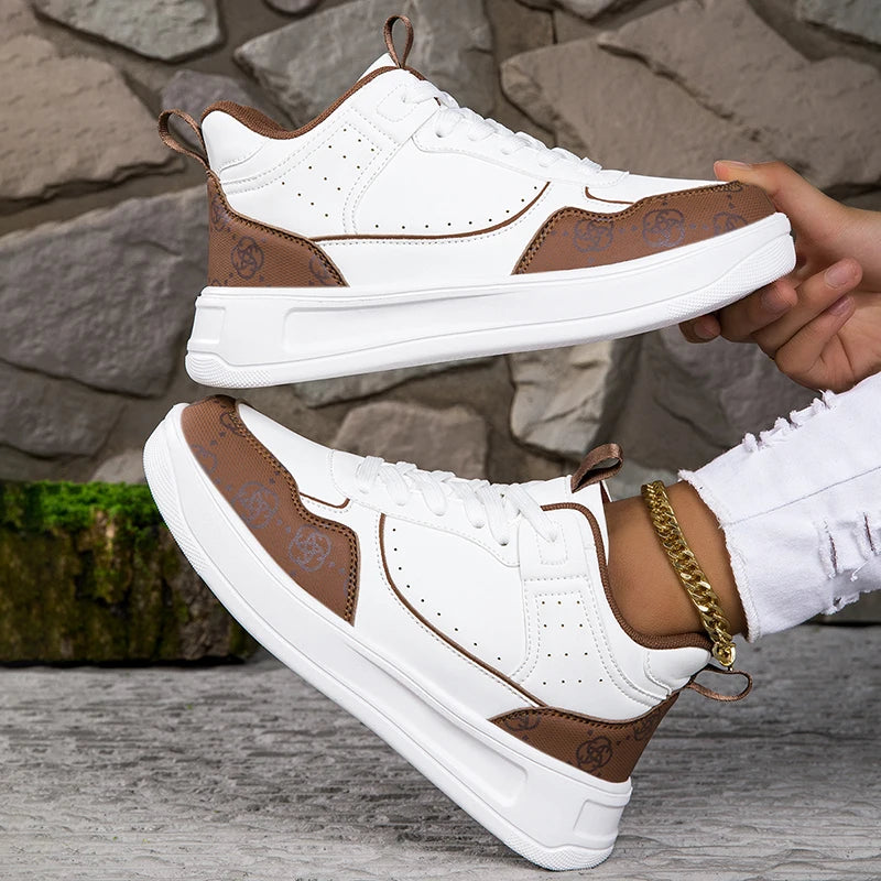New Trendy Summer Spring Men's Shoes All-Match Women's Breathable Leather Sneaker Casual Sneakers Soft Bottom Stylish Shoes
