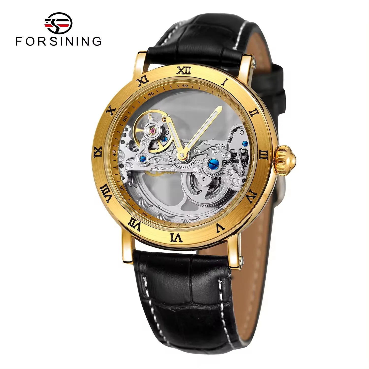 Forsining Watches Minimalism Waterproof Steampunk Man Wrist Watch Automatic Skeleton Mens Watches Wrist Clock Drop Shipping