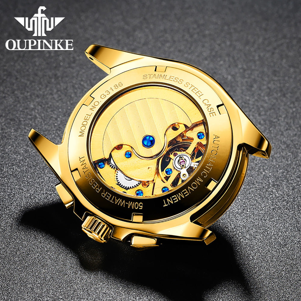 Oupinke 3186 Luxury Brand Watches Men Automatic Mechanical Watch Waterproof Wrist Watches for Man