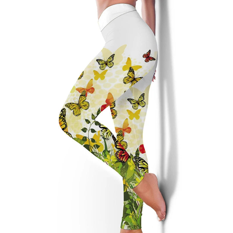 Gym Sports Leggings for Women Seamless Leggings Training Running Yoga Fitness Pants Colorful Print Gym Trousers Tight Sportswear